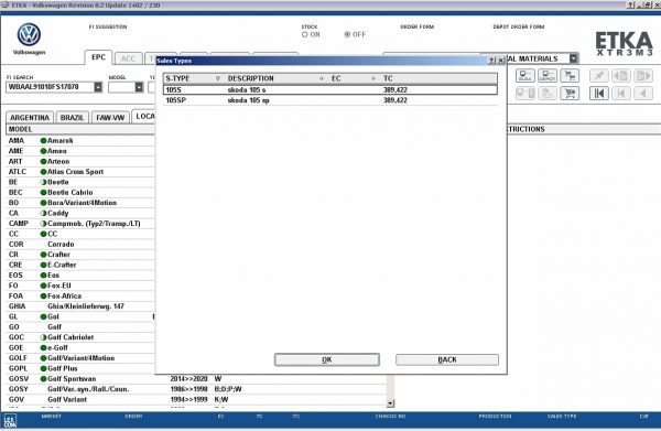 ETKA 8.2 Volkswagen Seat Skoda Audi Commercial Vehicles 05.2021 Spare Parts Catalog DVD 7