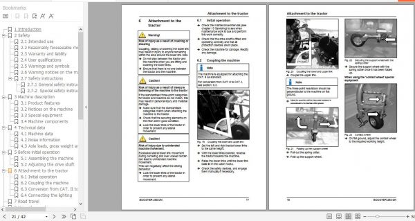 FENDT Booster 285 DN Conditioner FR EN DE ES Operators Manual 3