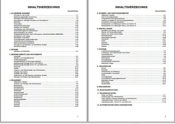 FENDT Combine Harvesters 5275C 6335C C PL DE Operators Workshop Manuals 2013 3
