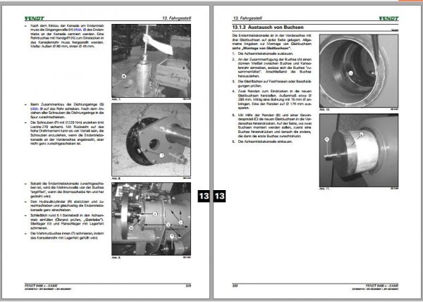 FENDT Combine Harvesters 9490x 9490x AL Workshop Manuals 2014 DE 4
