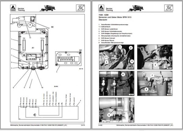 FENDT Combine Harvesters Serie 5180 C 6280 C DE Operators Workshop Manuals 3
