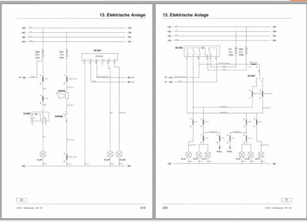 FENDT Combine Harvesters Serie 5180 C 6280 C DE Operators Workshop Manuals 6