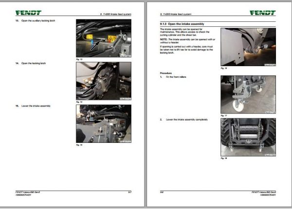 FENDT Forage Harvesters Katana 650 Gen3 EN Workshop Service Manuals 4