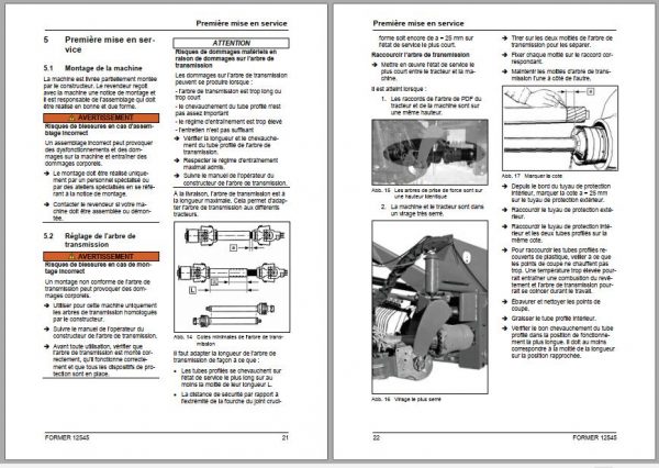 FENDT Former 12545 Rotary Rake FR EN DE ES Operators Manual 4