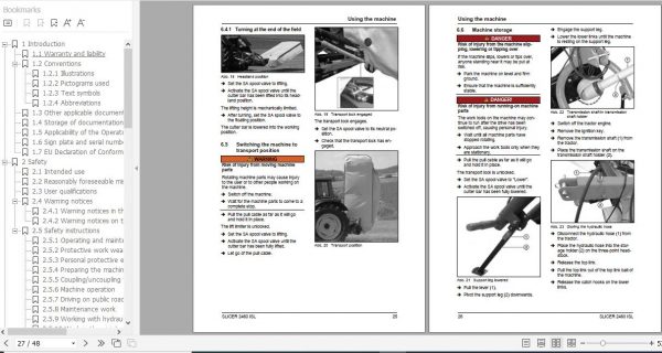 FENDT Slicer 2460 ISL Disc mower FR EN DE ES Operators Manual 4