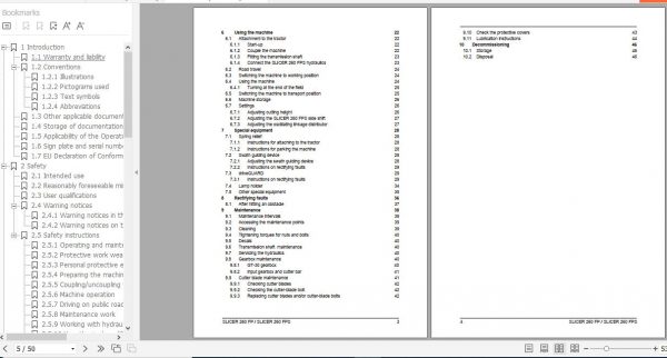 FENDT Slicer 260 FP 260 FPS Disc mower FR EN DE ES Operators Manual 3