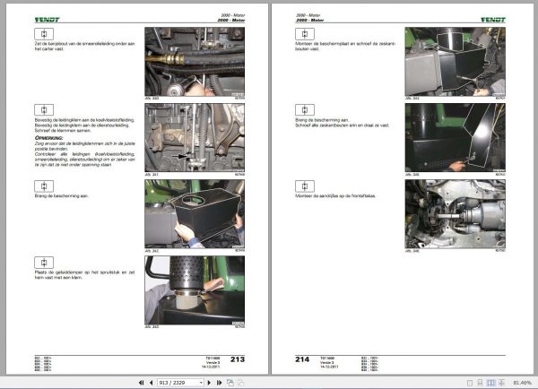 FENDT TRACTOR 15GB DU NL PDF Diagrams Operator Manual Workshop Manuals Netherland Language DVD 12