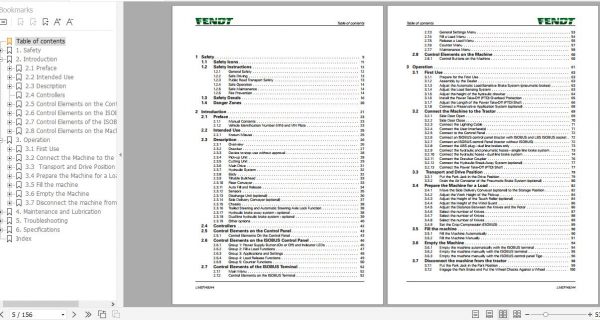 FENDT Tigo 100 MR Profi FR EN DE ES Operators Manual 3