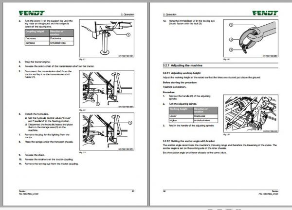 FENDT Twister 11008 T Tedder FR EN DE ES Operators Manual 3