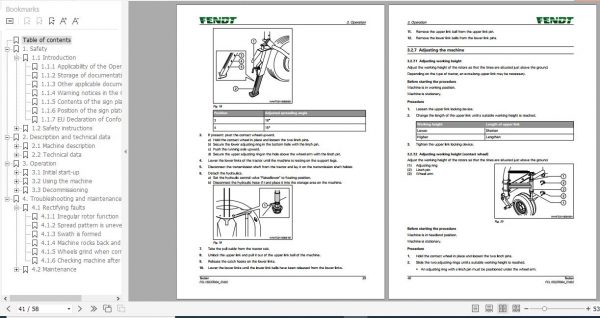 FENDT Twister 601 DN Tedder FR EN DE ES Operators Manual 3