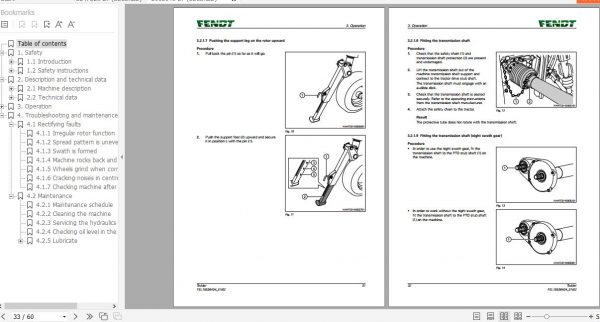 FENDT Twister 6606 DN Tedder FR EN DE ES Operators Manual 3