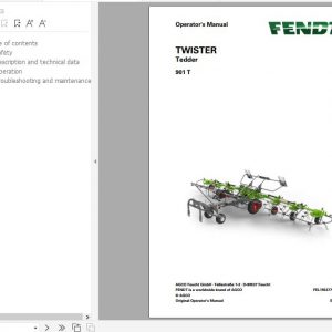 FENDT Twister 901 T Tedder FR EN DE ES Operators Manual 1