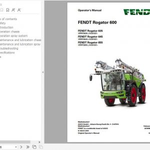 Fendt Rogator 600 Series EN Operatiors Manual 1