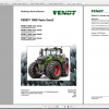 Fendt Tractor 1000 Vario Gen2 VIN 536 539 Diagram Operation Manual Workshop Manual EN 1