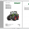 Fendt Tractor 1000 Vario Gen2 VIN 536 539 Diagram Operation Manual Workshop Manual EN 3
