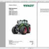 Fendt Tractor 1000 Vario S4 VIN 527 530 Diagram Operation Manual Workshop Manual EN 2