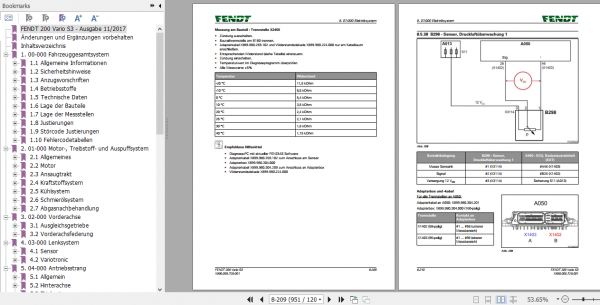 Fendt Tractor 200 Vario S3 Workshop Manual German 4