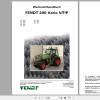 Fendt Tractor 200 Vario VFP Com3 VIN 260 274 Operator Diagram Workshop Manual German 2