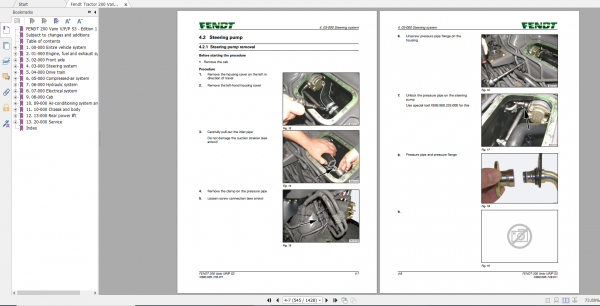 Fendt Tractor 200 Vario VFP S3 VIN 232 236 239 243 251 253 Diagram Workshop Manual EN 5