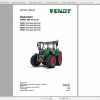 Fendt Tractor 300 Vario S4 VIN 347 350 Diagram Operation Manual Workshop Manual EN 12