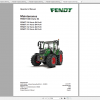 Fendt Tractor 300 Vario S4 VIN 347 350 Diagram Operation Manual Workshop Manual EN 13