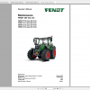 Fendt Tractor 300 Vario S4 VIN 347 350 Diagram Operation Manual Workshop Manual EN 14