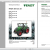 Fendt Tractor 300 Vario S4 VIN 347 350 Diagram Operation Manual Workshop Manual EN 2