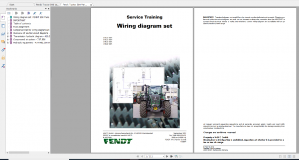 Fendt Tractor 500 Vario Scr 3b VIN 413 416 Diagram Workshop Manual EN 5