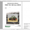 Fendt Tractor 700 Vario Com3 VIN 724 727 Diagram Operation Manual Workshop Manual EN 1