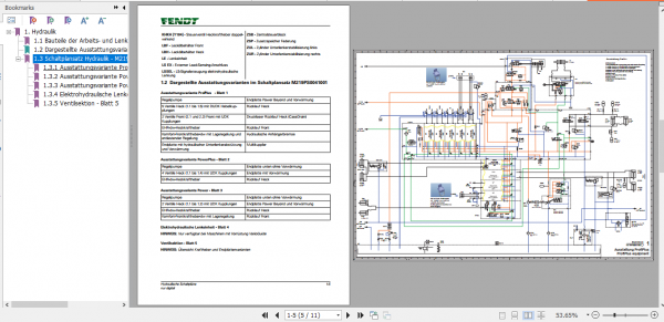 Fendt Tractor 700 Vario Gen6 VIN 760 765 Operator Diagrams Workshop Manual German 3
