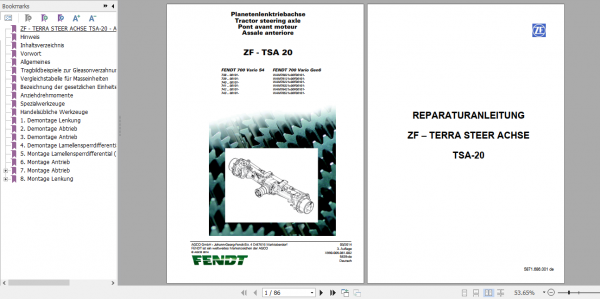 Fendt Tractor 700 Vario Gen6 VIN 760 765 Operator Diagrams Workshop Manual German 7