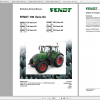 Fendt Tractor 700 Vario S4 VIN 738 743 Diagram Operation Manual Workshop Manual EN 1