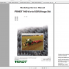 Fendt Tractor 700 Vario Scr 3b VIN 732 737 Diagram Operation Manual Workshop Manual EN 1