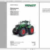 Fendt Tractor 800 Vario S4 VIN 839 842 Diagram Operation Manual Workshop Manual EN 4