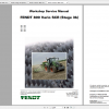 Fendt Tractor 800 Vario Scr3b VIN 832 836 Diagram Operation Manual Workshop Manual EN 1