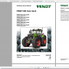 Fendt Tractor 900 Vario Gen6 VIN 957 961 Diagram Operation Manual Workshop Manual EN 1