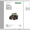 Fendt Tractor 900 Vario Gen6 VIN 957 961 Diagram Operation Manual Workshop Manual EN 2