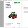 Fendt Tractor 900 Vario Gen6 VIN 957 961 Diagram Operation Manual Workshop Manual EN 3