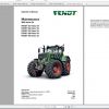 Fendt Tractor 900 Vario S4 VIN 950 954 Diagram Operation Manual Workshop Manual EN 3 1