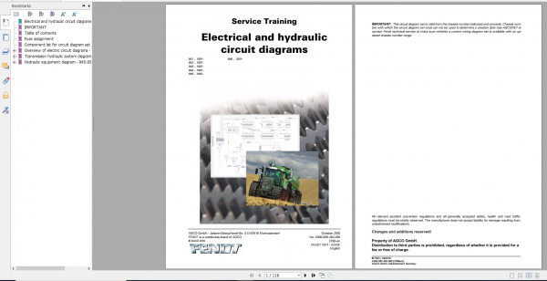 Fendt Tractor 900 Vario Scr3b VIN 941 946 Diagram Operation Manual Workshop Manual EN 6
