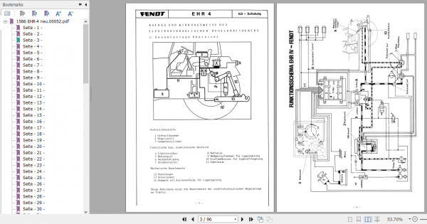 Fendt Tractor EHR 4 Service Training German 2