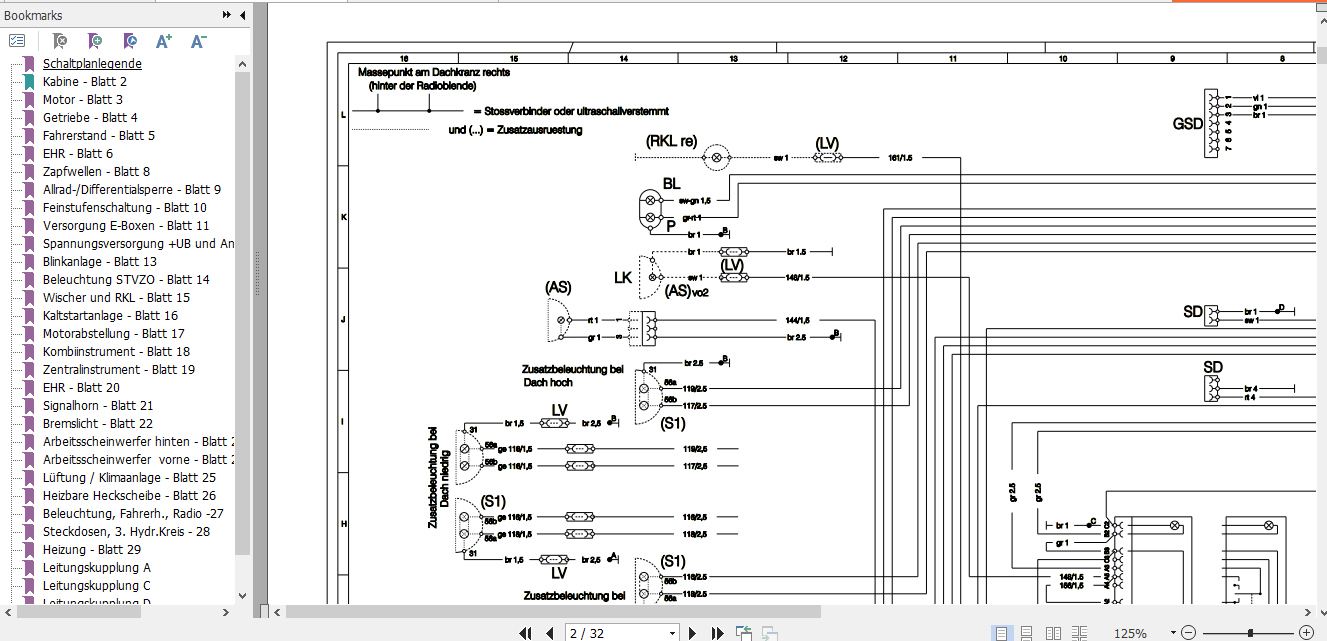 Fendt Tractor Farmer 300 C VIN 117 119 Operator Diagram Workshop Manual German 1