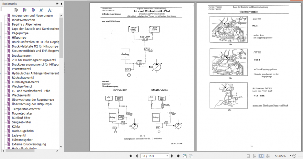 Fendt Tractor Farmer 300 LS LSA E VIN 307 312 Operator Workshop Manual German 3