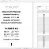 Fendt Tractor Farmer 400 Com12 VIN 409 412 Diagram Operation Manual Workshop Manual EN 12