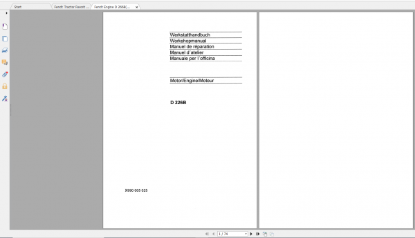 Fendt Tractor Favorit 600 Ls Lsa VIN 280 285 Operation Manual Workshop Manual EN 4