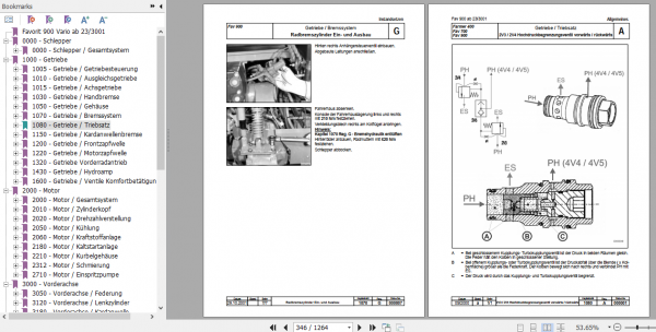 Fendt Tractor Favorit 900 Vario Com1 VIN 916 926 Operator Technical Data Workshop Manual German 2