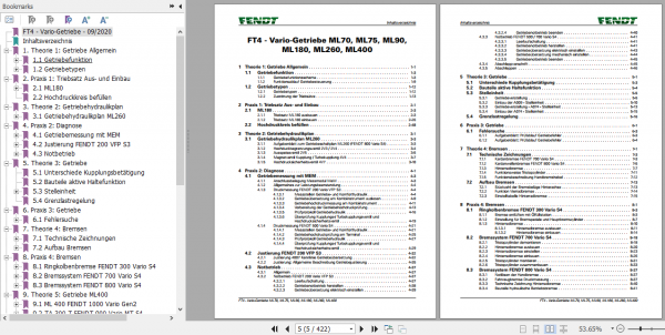 Fendt Tractor Favorit 900 Vario Com2 VIN 916 926 Operator Diagrams Workshop Manual German 2