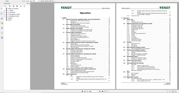 Fendt Tractor Fendt 200 Vario VFP Gen3 VIN 215 220 223 229 200 202 Maintenance Operator Manual EN 5