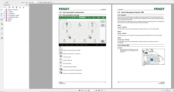 Fendt Tractor Fendt 200 Vario VFP Gen3 VIN 215 220 223 229 200 202 Maintenance Operator Manual EN 6