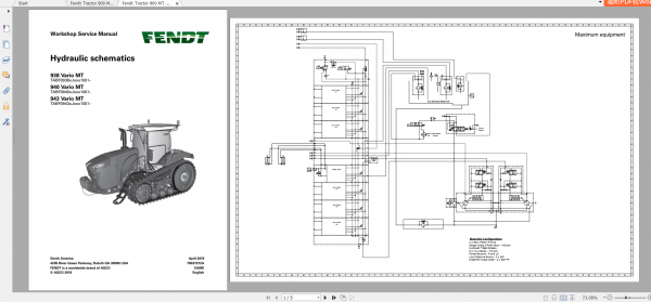 Fendt Tractor Fendt 900 Mt S4 Diagram Operation Manual Workshop Manual EN 3